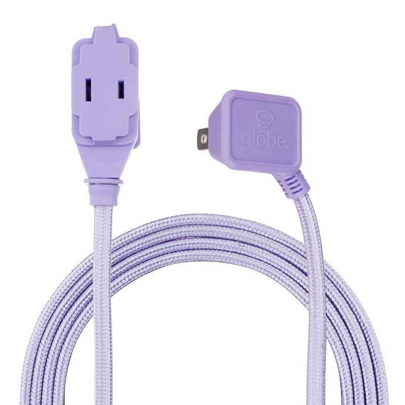 Globe Electric 22892 Designer Series 9-ft Fabric Extension Cord, 3