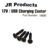 JR Products 15095 Black 12V USB Charging Center