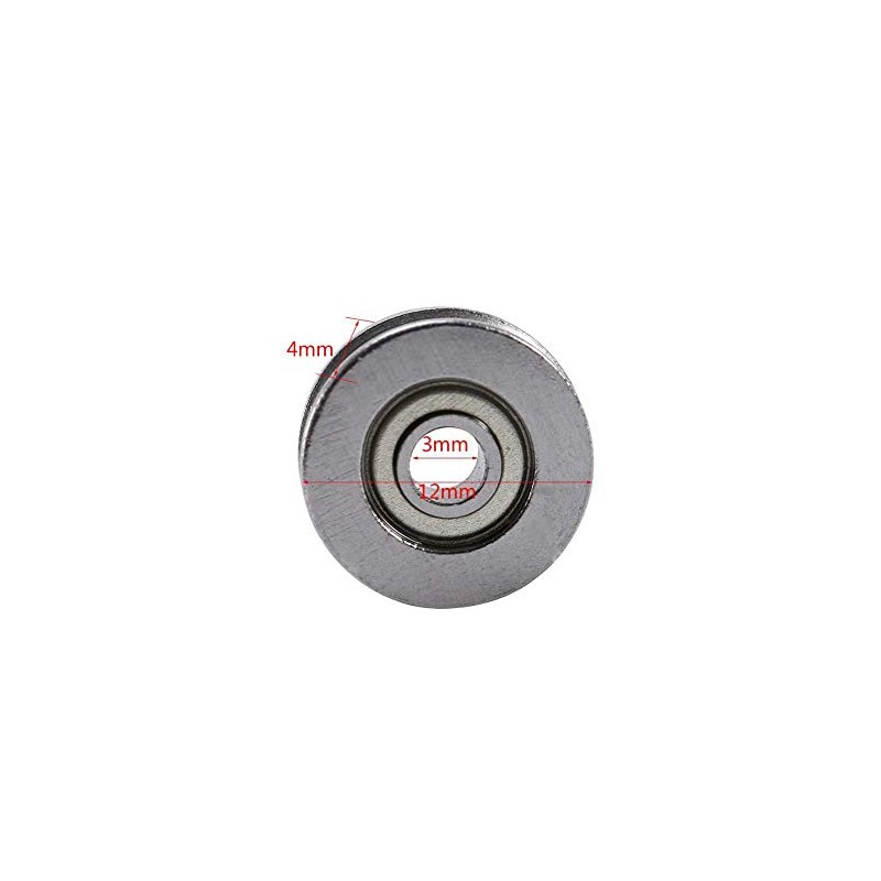 20pcs Ball Bearings, V623ZZ Pulley, Miniature Carbon Steel Roller Bearings