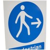Seco Pedestrian Walkway - Right Arrow Sign, 150mm x 200mm
