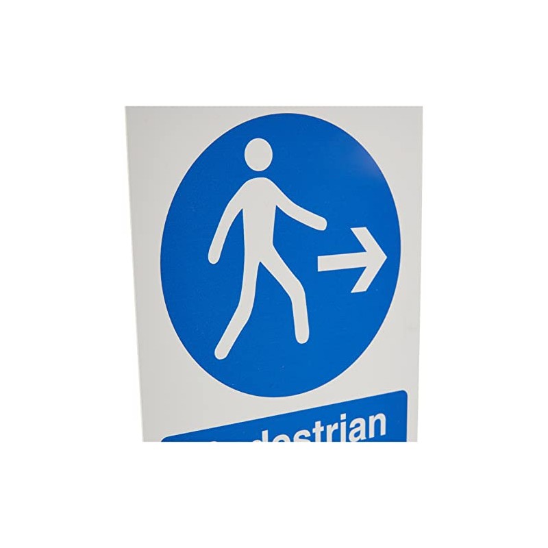 Seco Pedestrian Walkway - Right Arrow Sign, 150mm x 200mm