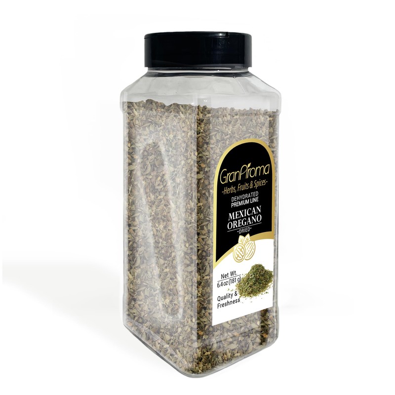 GranAroma Mexican Oregano, 6.4 oz, Versatile Herb, Peppery & Strong