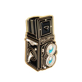 ROLLEI RL-031-GD FLEX Gold Camera Pin Badge Camera Motif One Point 109420