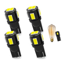 YAFIYGI 4 Pcs 906 LED Bulb Marine Anchor Light Bulbs 5630 LED T10 Base Marine Boat Navigation Lights for Kayaks Pontoon Stern Docking Trailer Sailboat DC12V White