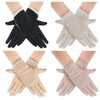 MarJunSep 4 Pairs Summer Women Dots Sun Uv Protection Gloves