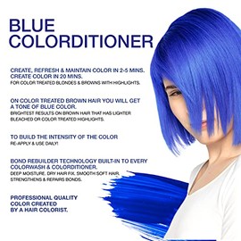 Celeb Luxury Viral Colorditioner Blue Color Depositing Conditioner, BondFix Bond Rebuilder, 10 Vivid and Pastel Colors, Stops Fade, Conditioner...    