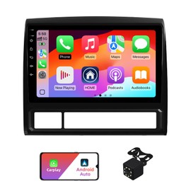 2+32G Android 13 Double Din Car Stereo for Toyota Tacoma 2005-2013 with 9 Inch Touchscreen Radio Built-in Wireless Carplay/Android Auto/GPS/Bluetooth/FM/AUX-in/Steering Wheel Controls/Backup Camera
