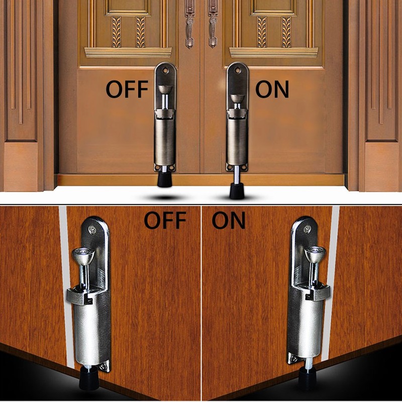 Sumnacon Kickdown Door Stops, Stainless Steel Easy Step Door Stopper,