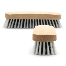 DOJA Barcelona Synthetic Hair Clothes Brush Scrubbing Brush Hand Scrubber Leather Brush Filigree Clothes Brush Pack 2 Lint Remover Cleaning Brush Shoes, Carpet, Sofa, Upholstery, Clothing