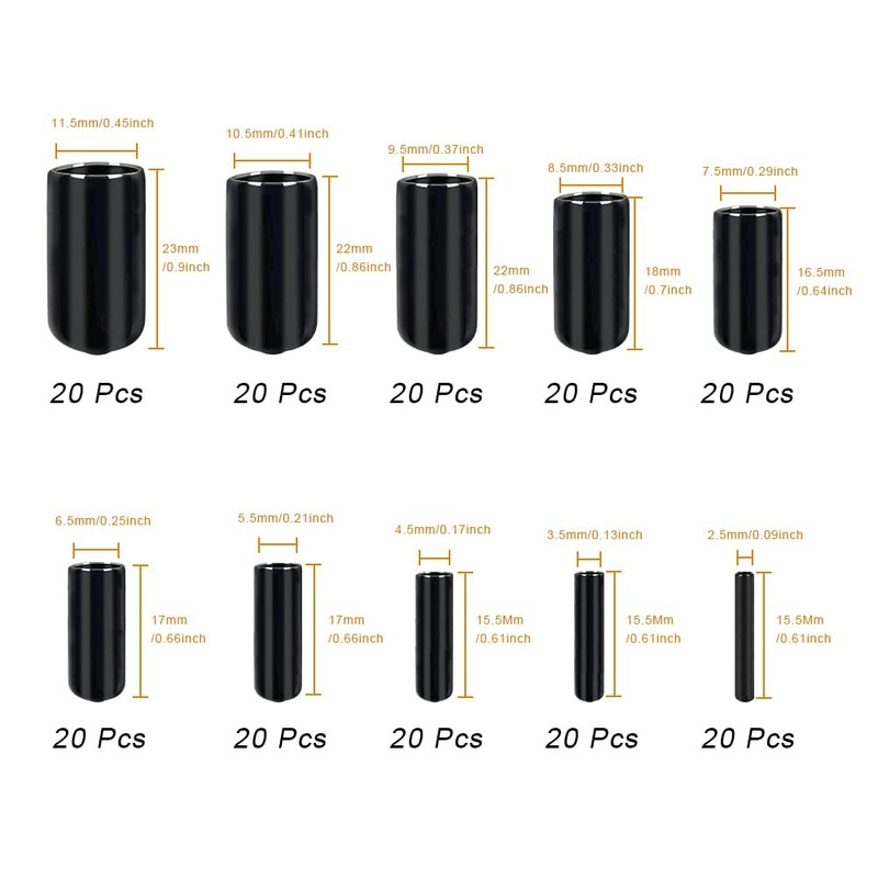 HLIWS Bolt Thread Protector Flexible End Caps, Screw Thread Protection,