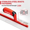 Goldblatt RED Professional Drywall Trowel, 14"x 4" Stainless Steel Finishing