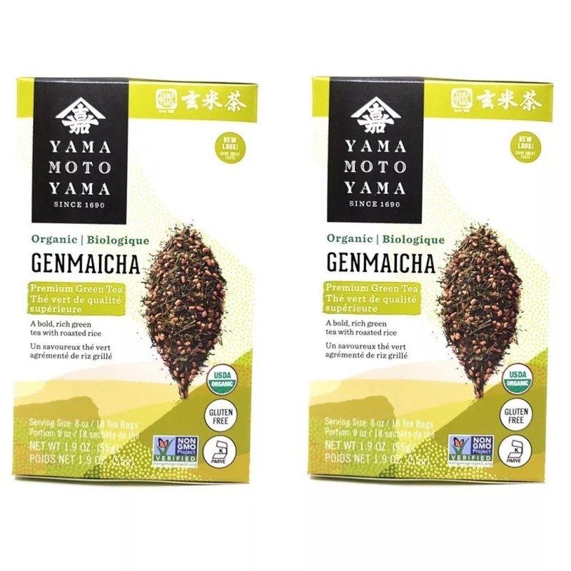 Yamamotoyama Japanese Yamamotoyama Organic Genmaicha Premium Green Tea 2 Pack