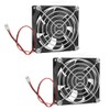 ventilador de refrigeración, 80mm x 25mm, DC 12V para gabinete