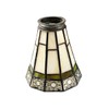 HUIMEIJU Tiffany lampshade replacement. (Off-white) Replacement of fan lamp cover,