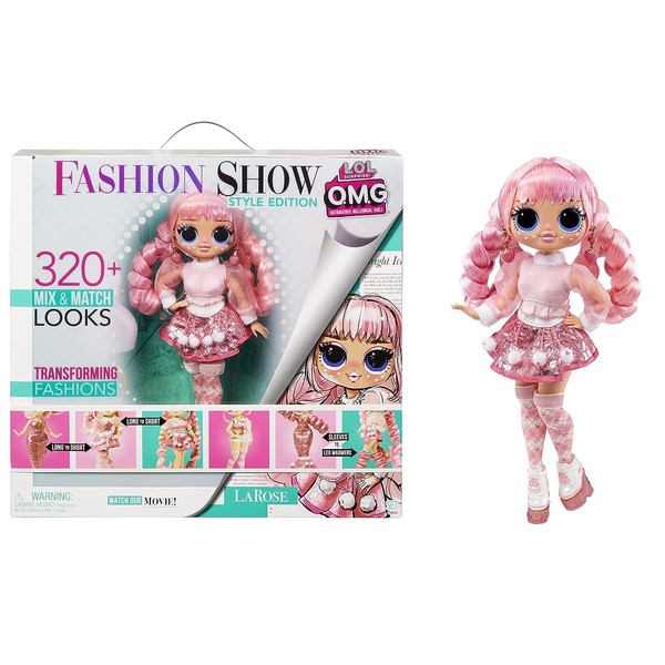 LOL Surprise OMG Fashion Show Style Edition Dolls - LAROSE - 10"/25 cm Doll with 320+ Fashion Looks - Includes Transforming Outfits, Accessories and More - Collectable - For Kids Ages 4+