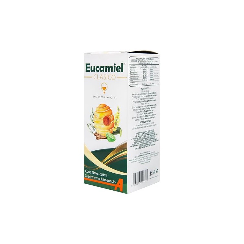 ANAHUAC Jarabe Eucamiel con Propolio 250 ml, Suplemento alimenticio
