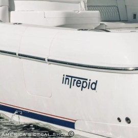 Unbranded Intrepid Boat Yacht Decals 2PC Set Vinyl High Quality New Stickers OEM