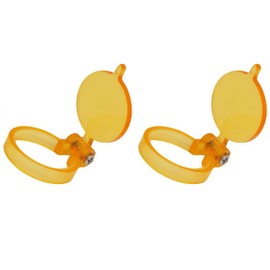 2PCS Yellow Filter for LED Head Light Lamp Dental Loupes Useful Lab Illumination Optical Binocular Magnifier Accessories