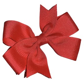 Solid Neon Peach Pinwheel Hair Bow 3" MADE IN USA