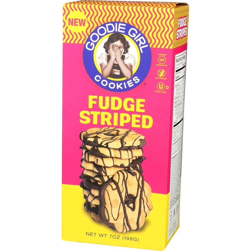 GOODIE GIRL Fudge Striped Cookies, 7 Ounce