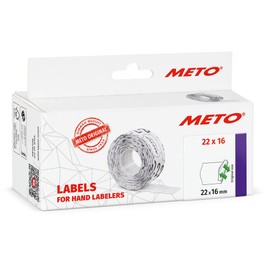 Meto 9506158 22 x 16 mm Hand Labelers - White
