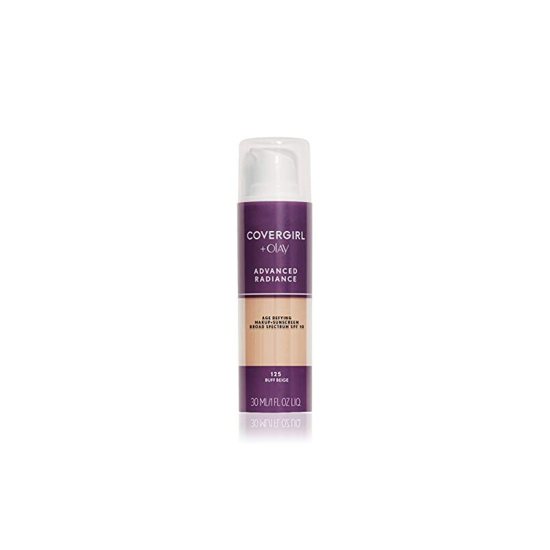 COVERGIRL Advanced Radiance Age-Defying Foundation Makeup, Buff Beige, 1 oz