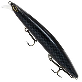 Seika Pro Zander wobbler for spin fishing, 27 g, 14 cm, Nightveit wobbler, silent, colour: deep blue C