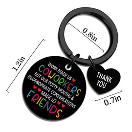 XzmaaoX Farewell Gifts For Coworkers Funny Emotional Support Coworker Keychain Going Away Leaving Gifts For Coworkers Women Men Goodbye Leaving Job Gift Birthday Christmas