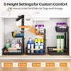 PXRACK 1 Pack Under Sink Organizer,Adjustable Height,2 Tier Pull Out