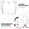 SODQW Makeup Reading Glasses for Women One Eye Rotating Magnifying