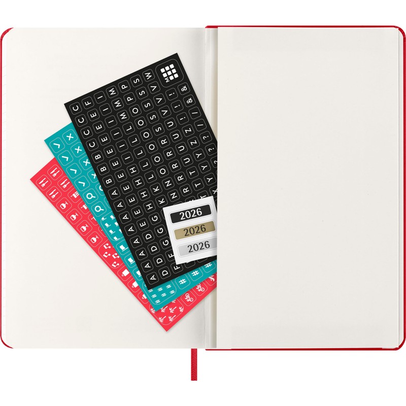 Moleskine Classic 12 Month 2026 Daily Planner, Hard Cover, Large