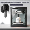 BURMONG Upgraded 0.4MM P1S/P1P Hotend Hot End with Silicone Sock
