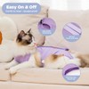 Avont Cat Recovery Suit Post-Surgery Onesie, Breathable Cone-of-Shame Alternative Bodysuit