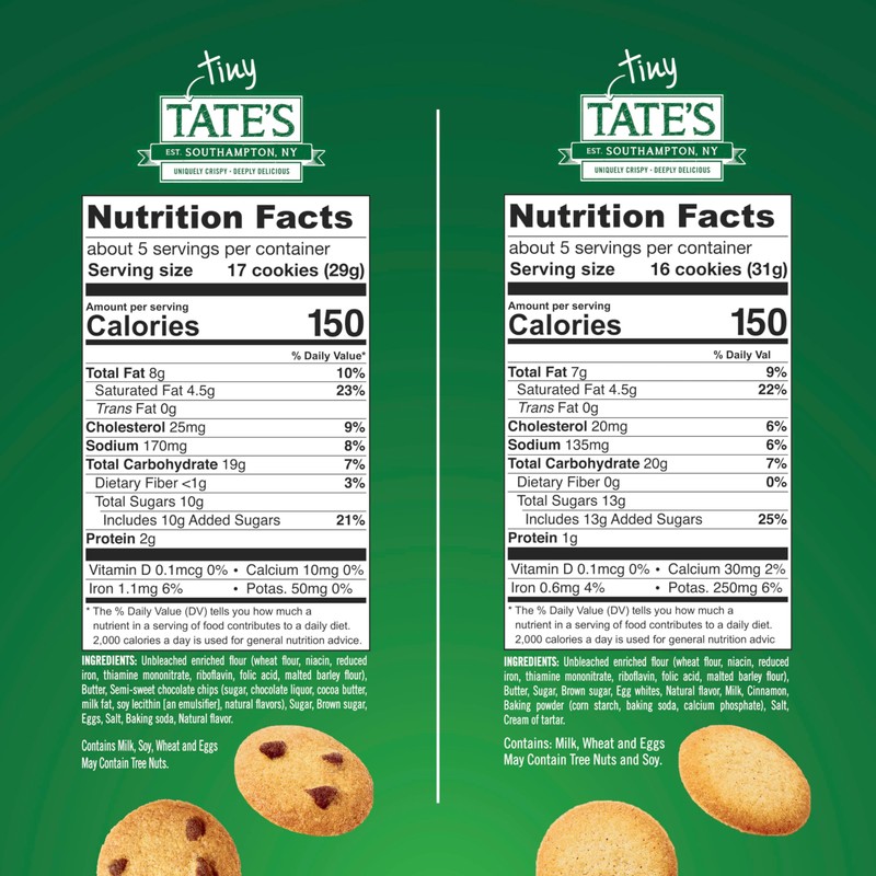 Tate's Bake Shop Tiny Tate's Variety Pack, Chocolate Chip &