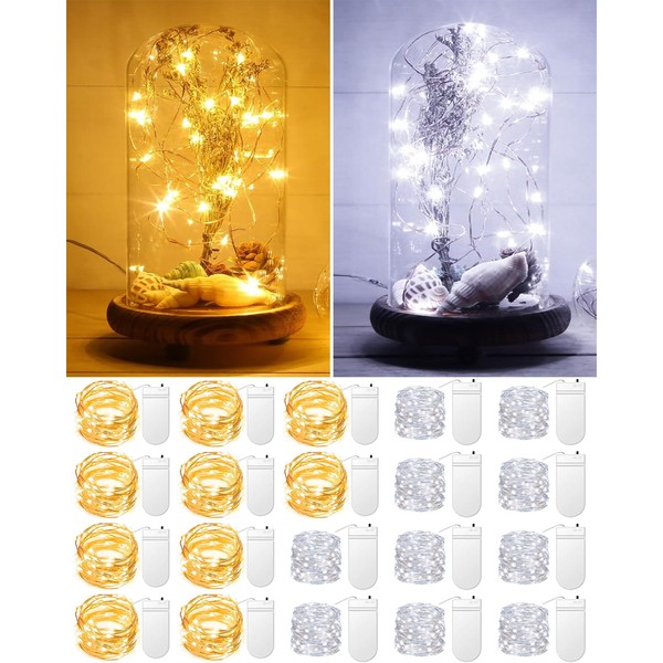 20 Pack Fairy Lights Battery Operated 3.3ft 20 LED Mini