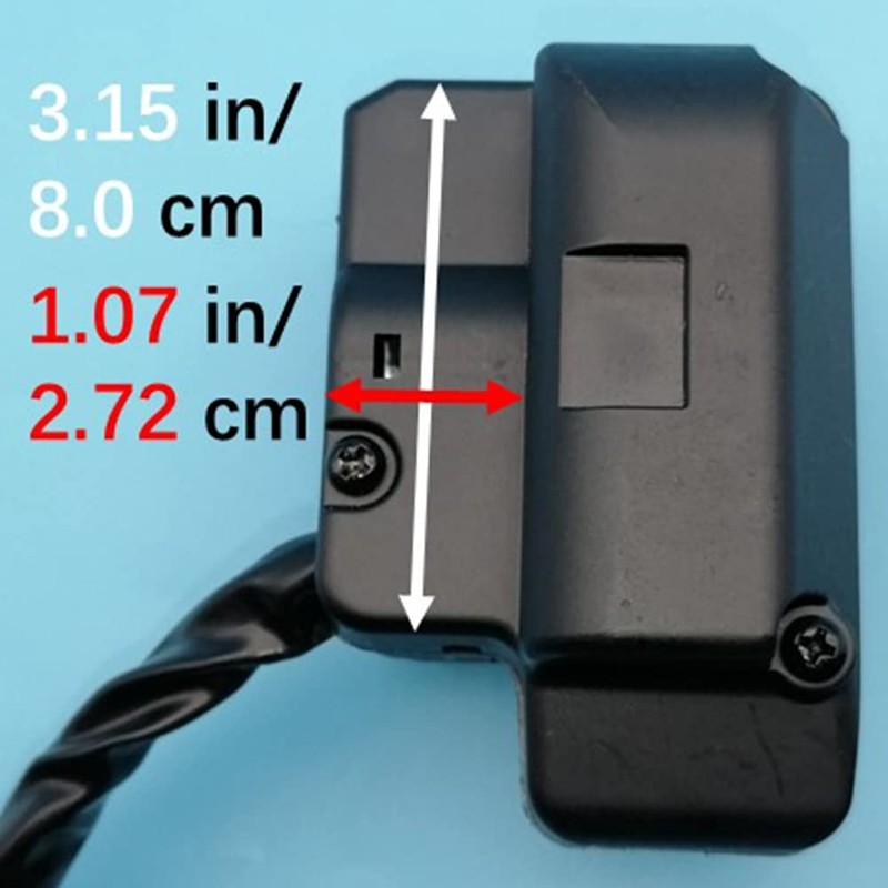 Tuzliufi Push Button Shifter Handle Levers Switch Control Start Kill