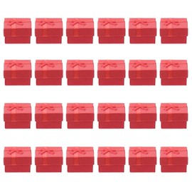 Abaodam 24 Piezas Cajas De Regalo Caja De Anillo De Propuesta Vitrina De Anillo Pendientes Tachuelas Caso Pequeñas Cajas De Cartón Cajas De Collar Pequeño Caja De Envío Caja Del Anillo 4x