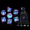 HAOMEJA Liquid Core Resin DND Dice Set 7Pcs with Bag