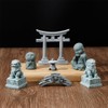 SUPERFIDINGS 7 Styles Pagoda Lion Garden Statue Japanese Pagoda Torii