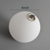 Lighting Replacement Glass Lampshade 4 Inch Milky White Glass Dome