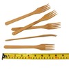 BambooMN Premium Solid Bamboo Dinner Fork 8" - All Natural