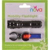 NOVA Universal Clip-On Flashlight for Canes, Walkers, Rollators, Strollers &