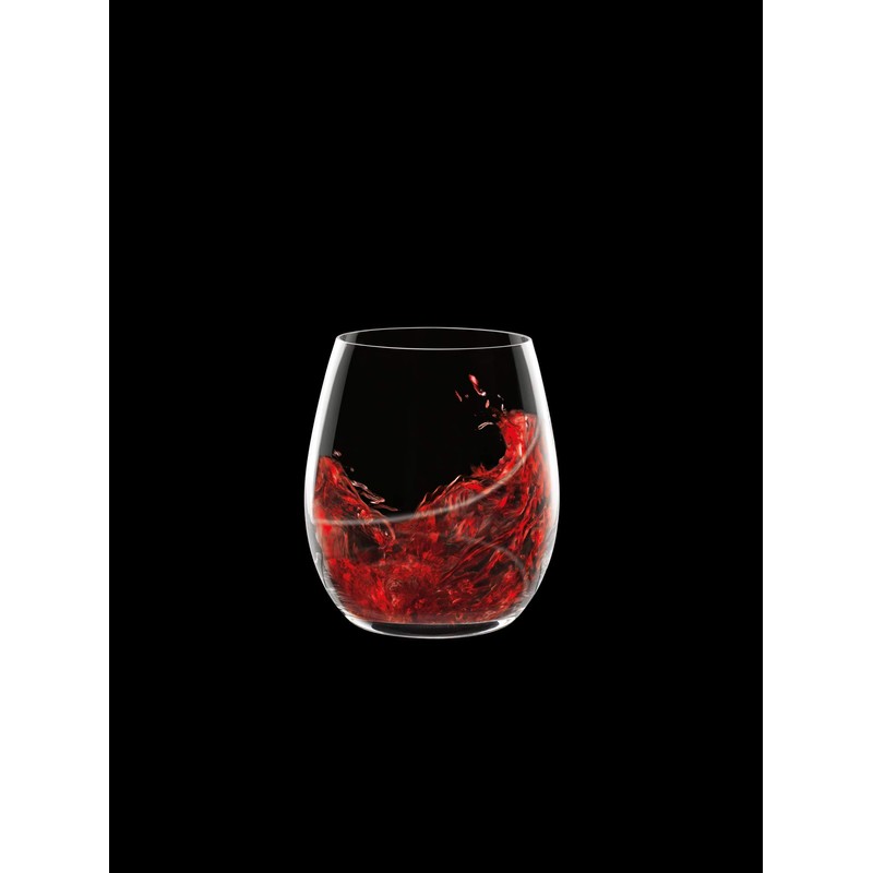 Luigi Bormioli Aero 13.5 oz Stemless Wine Glasses, Set of