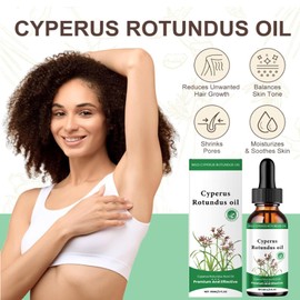 2pcs Cyperus Oil for Removal, Organic Cyperus Rotundus Oil for Reducing Body Growth, Natural Grass Body Removal Care Serum, Nourishing Treatment for All Sensitive Skin Types(60ML/2PACK)