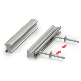 homdiy 10 Pack Adjustable Brushed Nickel Cabinet Pulls 1" to 4" (25-102mm) Adjustable Hole Distance Drawer Pulls