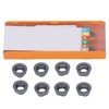 10Pcs Carbide Turning Inserts Round Coated Blade for Wood Metal
