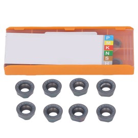 10Pcs Carbide Turning Inserts Round Coated Blade for Wood Metal Milling CNC Lathe Tool Holder