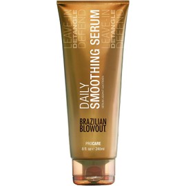 Brazilian Blowout Serum Suavizante Anti-Frizz 240 ml – Protector Térmico Sin Enjuague, Brillo y Protección UV