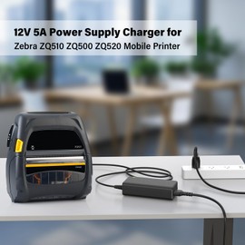Power Cord for Zebra ZQ510 QLn420 ZQ500 ZQ520 ZQ620 QLN320 ZQ600 Thermal Mobile Printer,PERFEIDY 12V Charger UL Listed AC Adapter for Zebra ZQ610 ZQ630 ZR658 ZR668 QLN220 Replacement