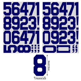 Letras de transferencia de calor para planchar de 3 pulgadas, alfabetos, tela de vinilo para manualidades, camisetas deportivas, ropa y eslogan, decoración (número 3 pulgadas, azul)